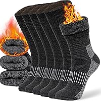 COZIA Merino Wool Thermal Socks for Men & Women - Warm Winter Cozy Socks with Cushioning, Arch Support & Reinforced Durability