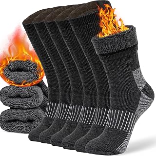 COZIA Merino Wool Thermal Socks for Men & Women - Warm Winter Cozy Socks with Cushioning, Arch Support & Reinforced Durability