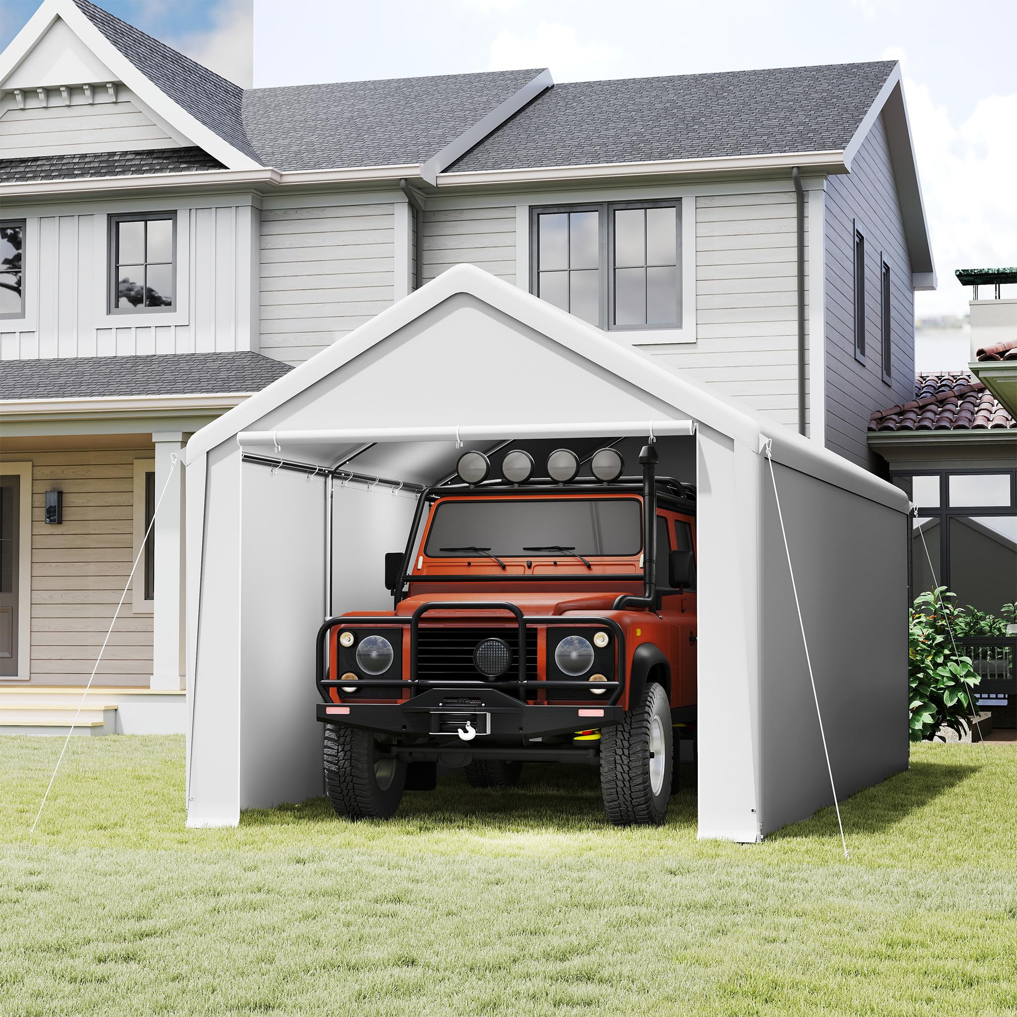 LILIIN Tenda Garage 3x6 m Polietilene 170 g/m² Resistente Inverno UV