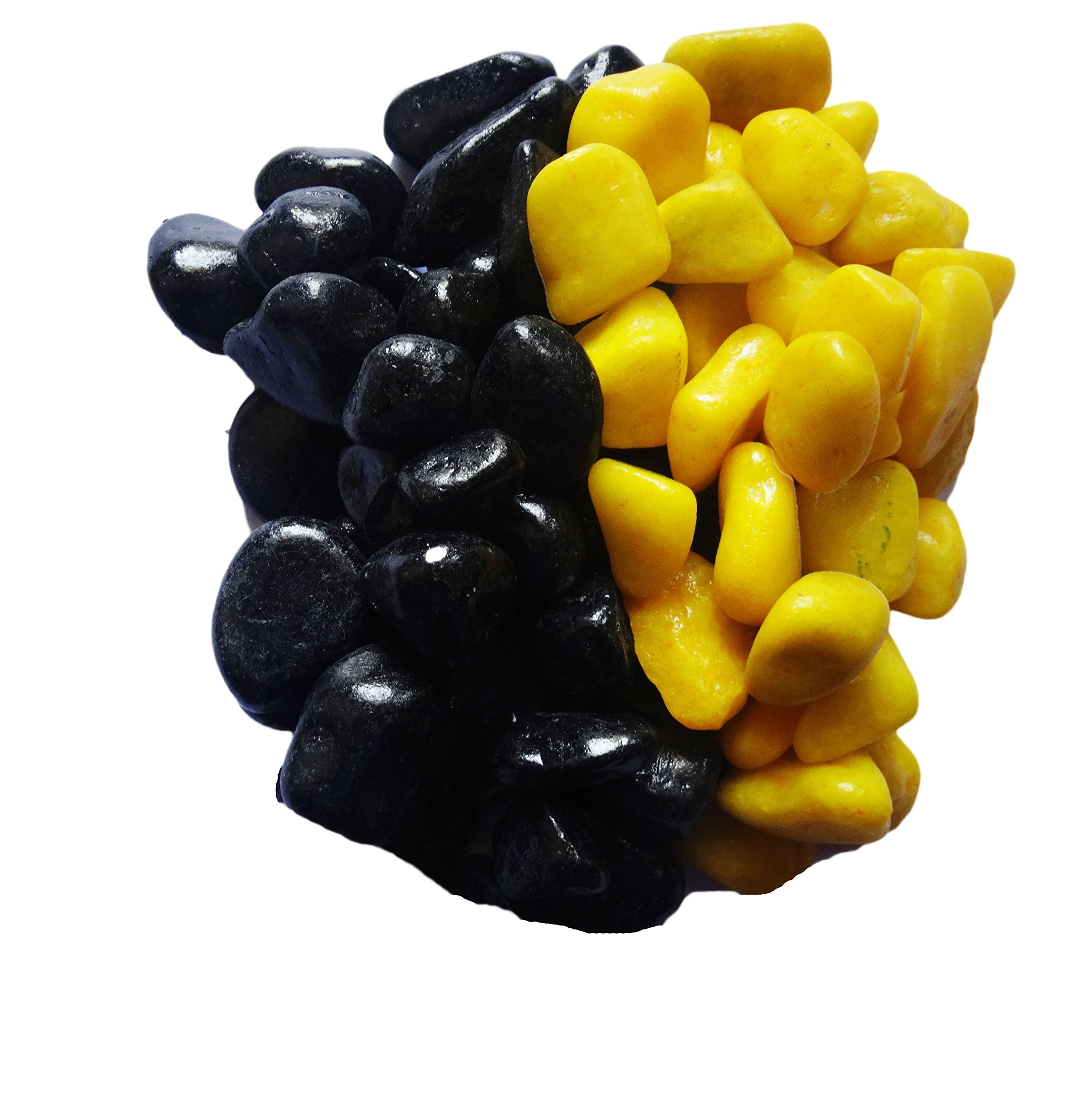 Hi Quality Fish Aquarium Black & Yellow Color 2 kg Decorative Stones Pebbles Chips (B072Q47PVM) Amazon Price History, Amazon Price Tracker