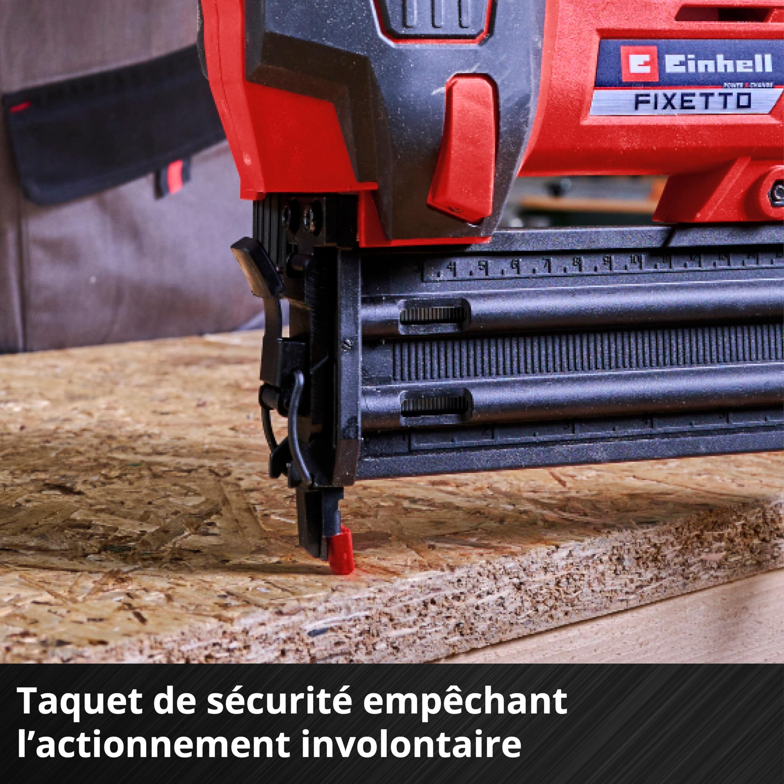 Einhell Professional Cloueuse sans fil FIXETTO 18/50 N Solo Power X-Change (18V, 60 cps/min, Clous de 15 à 50mm - largeur 1,0mm) Livré sans batterie ni chargeur