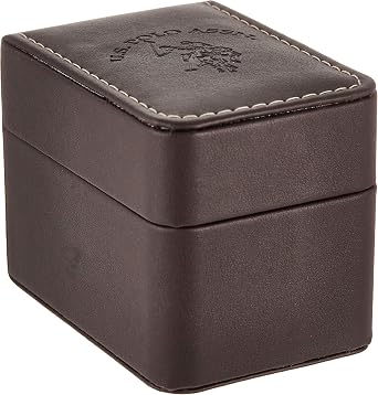 U.S. Polo Assn. Womens Gold-Tone Chain Bracelet Watch 38mm Square Case, Rhinestone Dial, Adjustable Link Strap, Elegant Quartz Dress Watch with Gift-Box