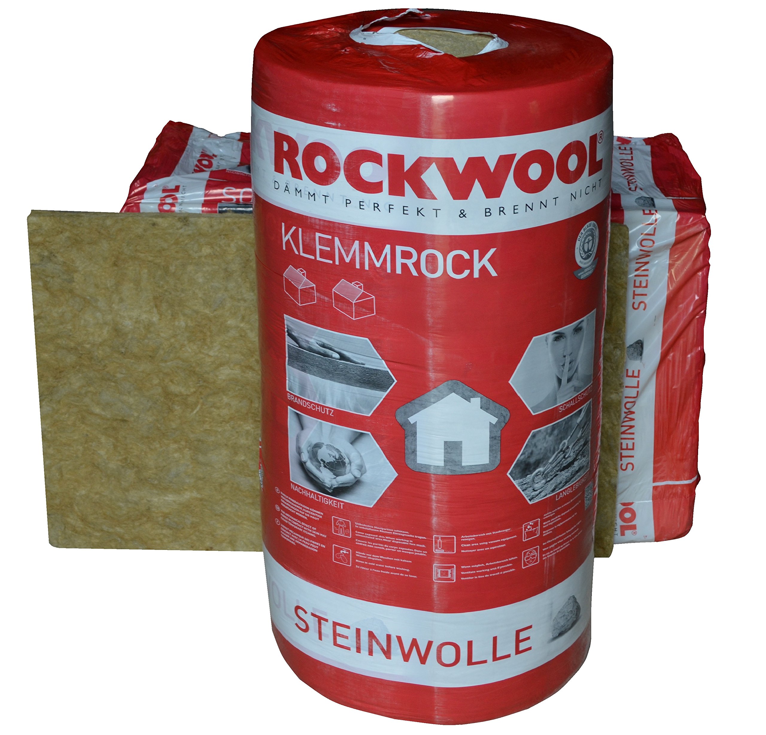 Rockwool Klemmrock 160mm 3,0qm Dachdämmung Klemmfilz Isolierung WLG 0,35