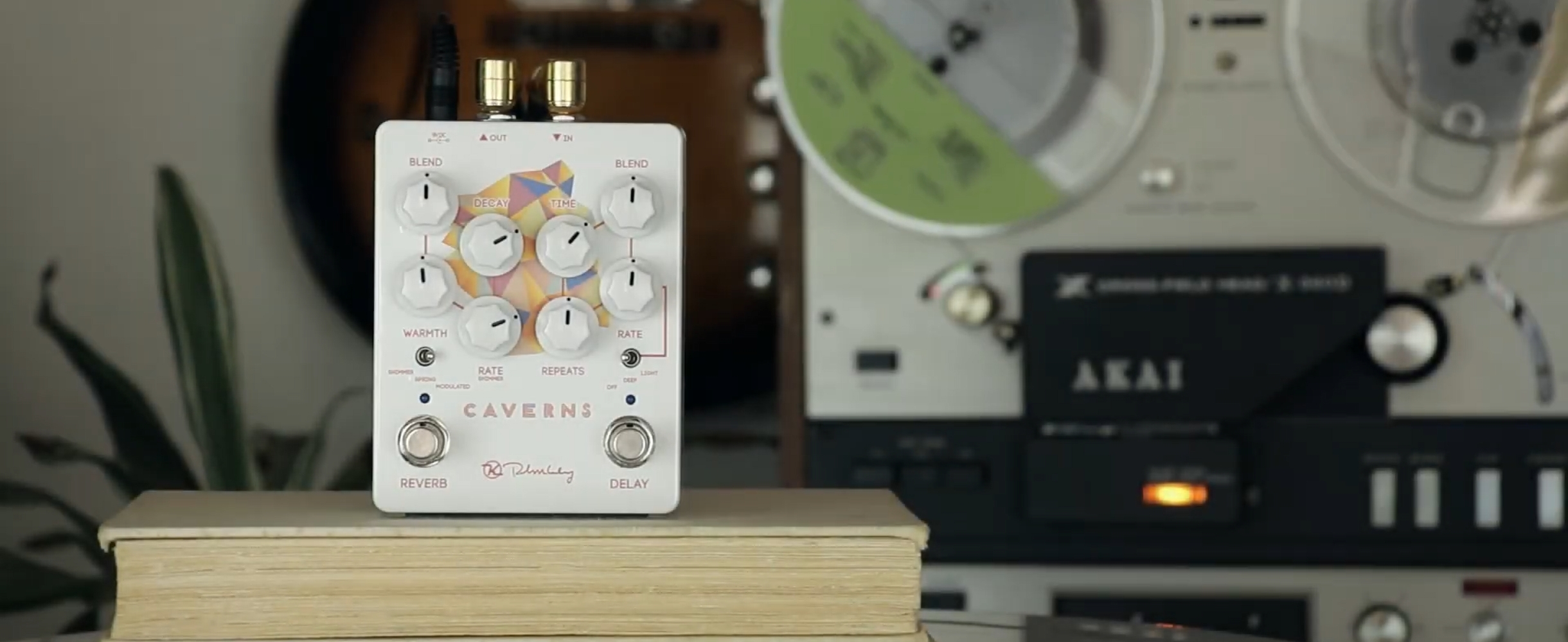 Amazon.com: Keeley Caverns V2 Reverb and Delay Pedal, White (KCav2