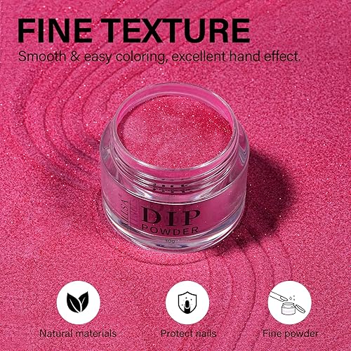 Vista 38 de AILLSA Polvo de inmersión transparente, colores de uñas francesas de cristal transparente, polvo de construcción, no necesita lámpara, manicura
