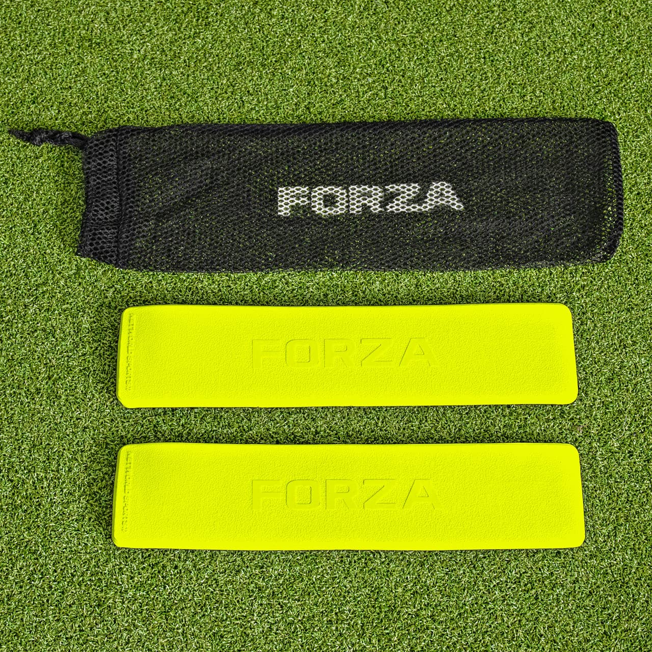 FORZA Linee di Marcatura Campo [Pacco da 10] - Kit per Delimitare Il Campo | Linee per Campo da Tennis | Linee per Campo da Badminton | Allenamento di Calcio | Borsa in Dotazione