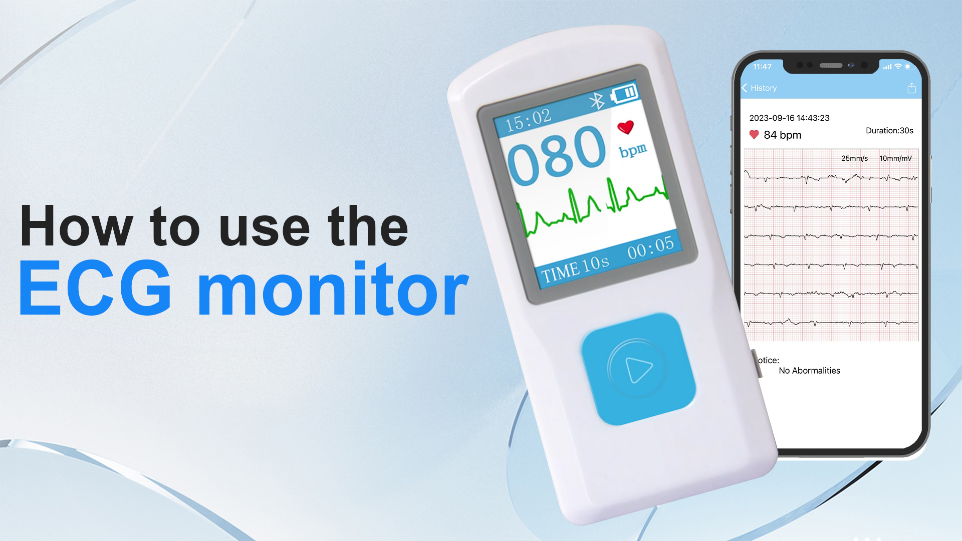 Handheld ECG Monitor With Storage Personal – Portable Heart Rate ...