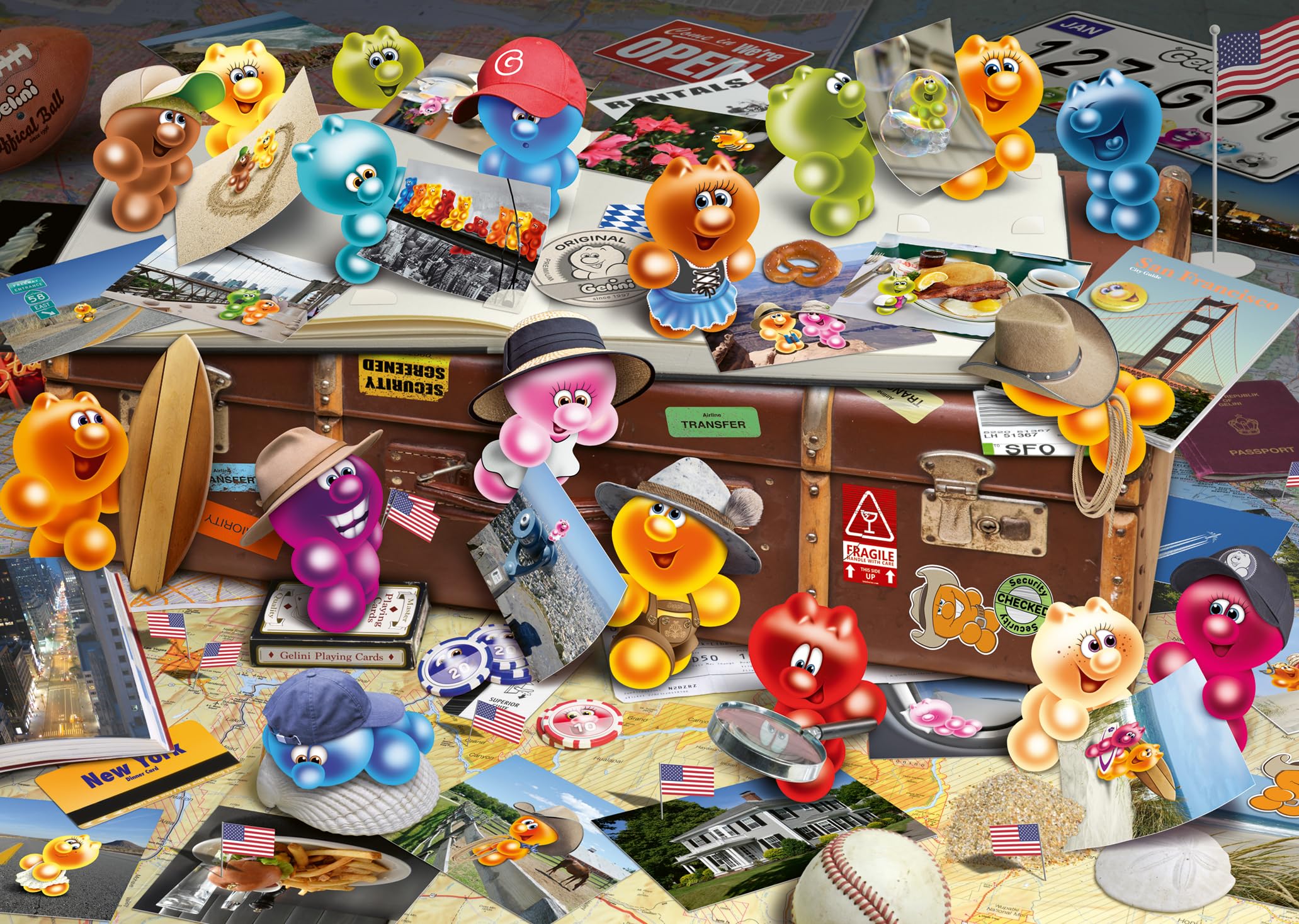 Ravensburger Puzzle 12001426 - Gelini German Tourist - 1000 Teile Puzzle für Erwachsene ab 14 Jahren