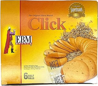 EBM Click - Zeera Biscuits (Jeera, Cumin), Pack of 6