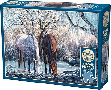 Cobble Hill 500 Piece Puzzle - Winter's Beauty - Sample Poster Included