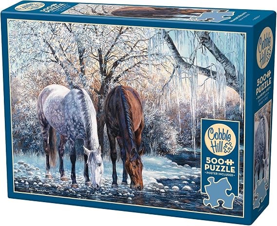 Cobble Hill 500 Piece Puzzle - Winter's Beauty - Sample Poster Included