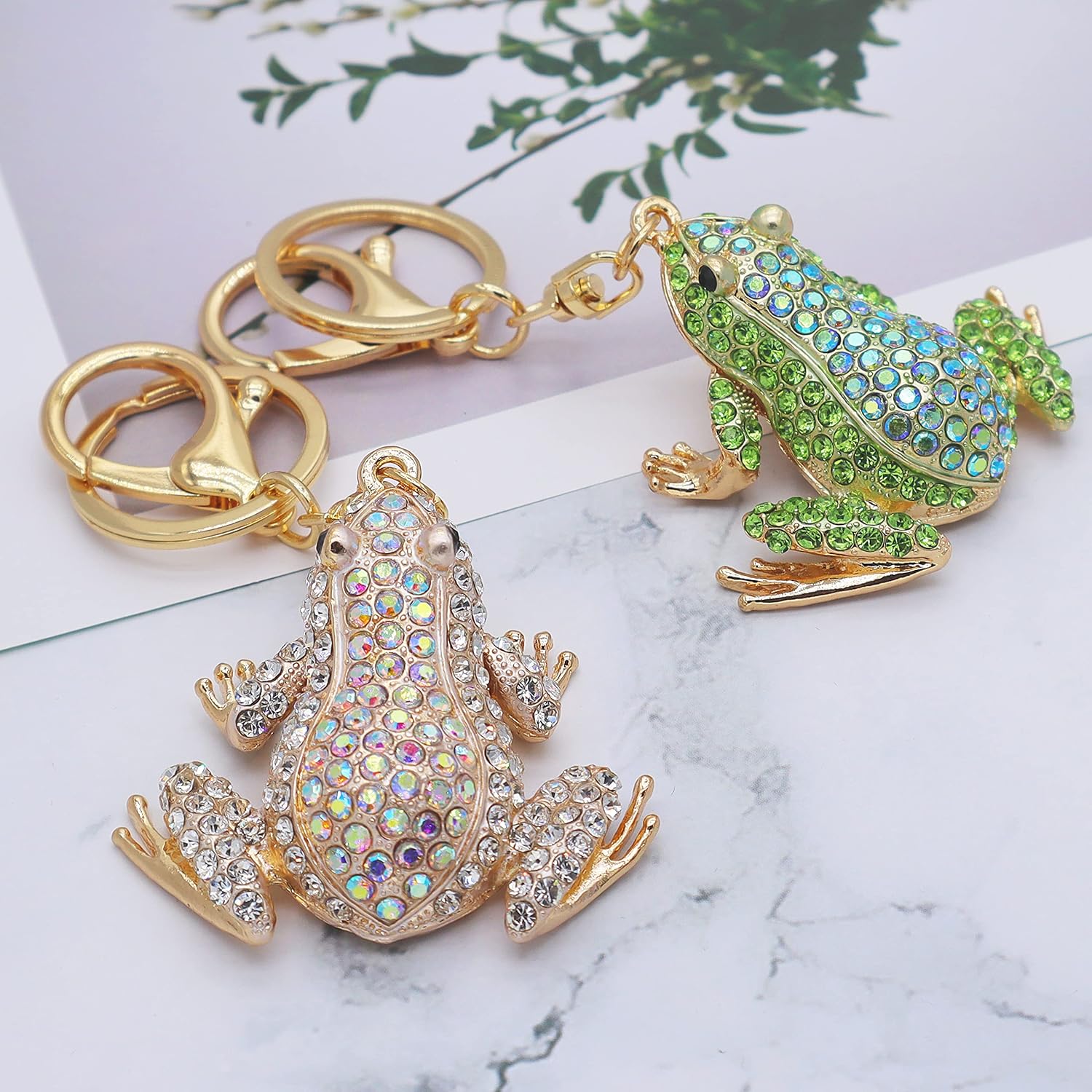 Cute Keychain Women Key Chains For Car Kawaii Anime Crystal Bling Pink Keychains Ring For Bag Purse Charm Accessories - Image 3