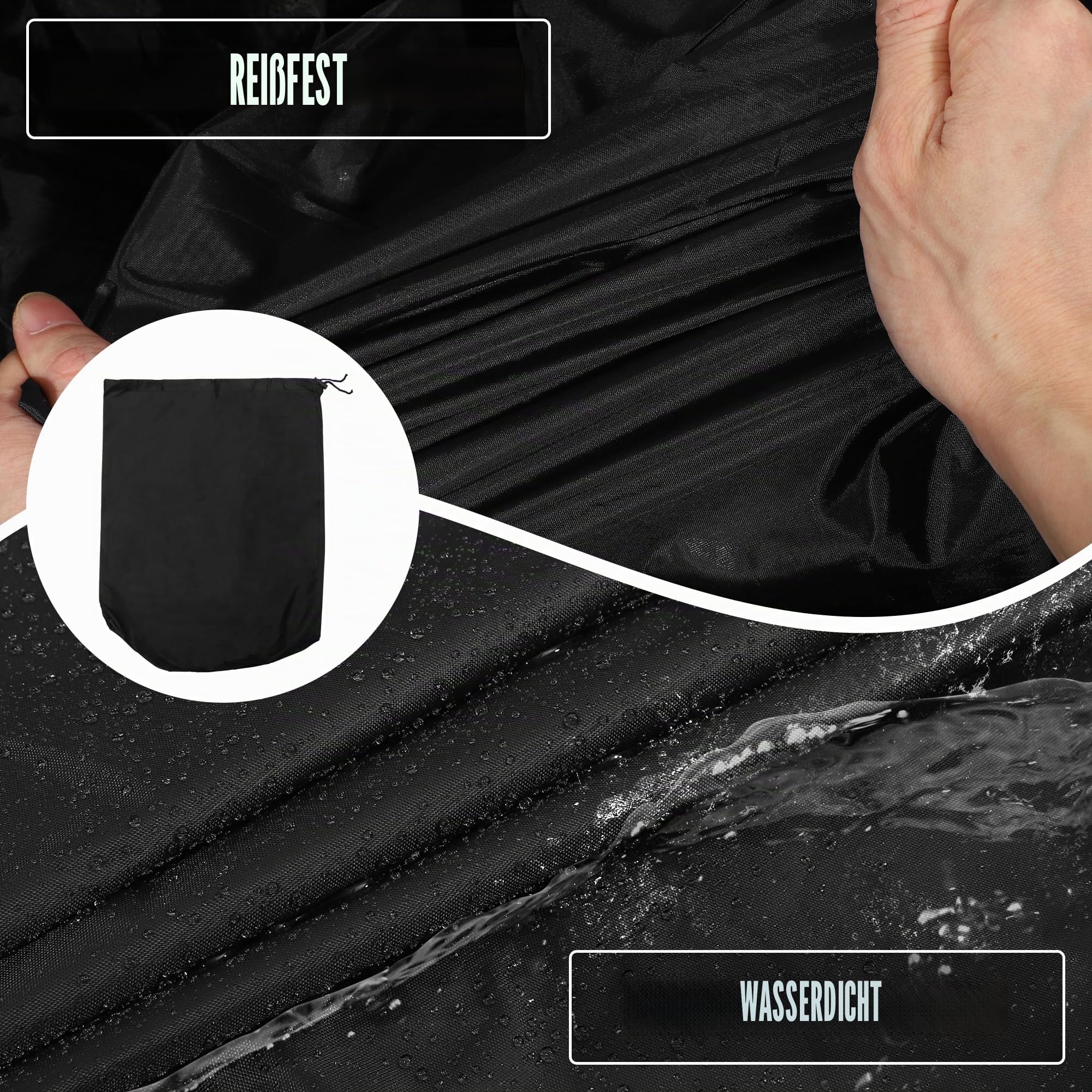 QUARKZMAN wasserdichte Autoabdeckung Outdoor Für FIAT 500 07-22 1pc