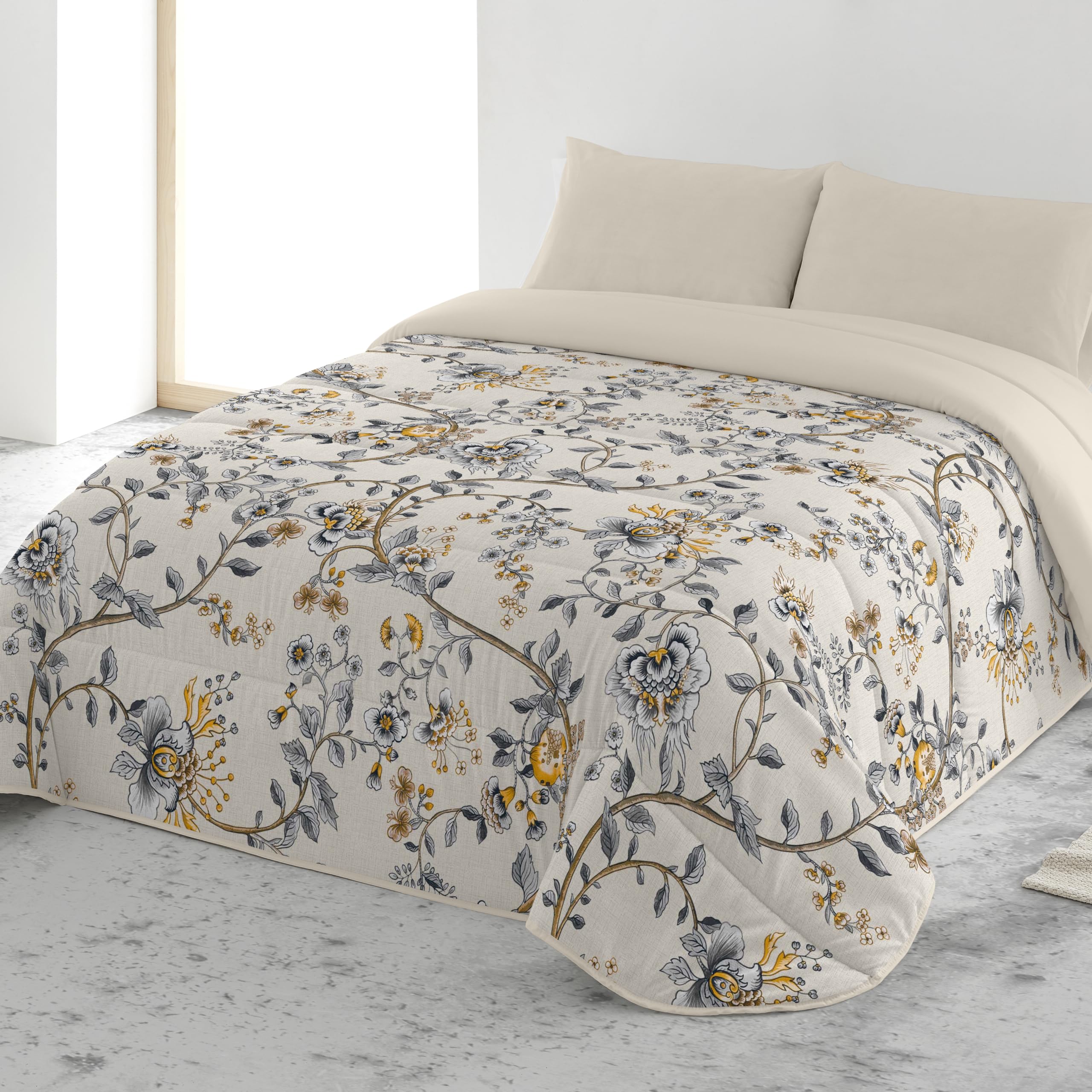 NATURALS Edredón nórdico Estampado Cama 150, edredón 300 Gramos 250x260, AFNAN Tofu