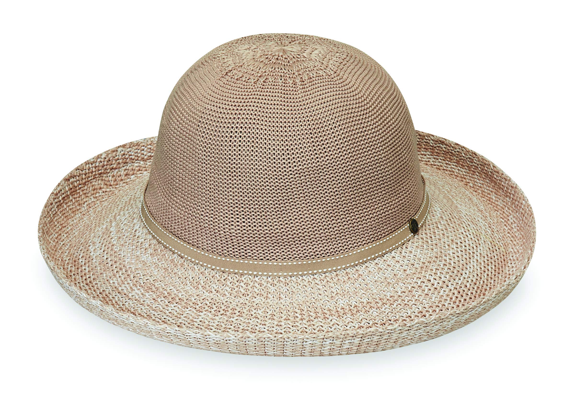 Wallaroo Hat CompanyWallaroo Women’s Victoria Two-Toned Sun Hat – UPF 50+ Sun Protection, Wide Brim, Adjustable, Cotton Lining, Summer Holiday