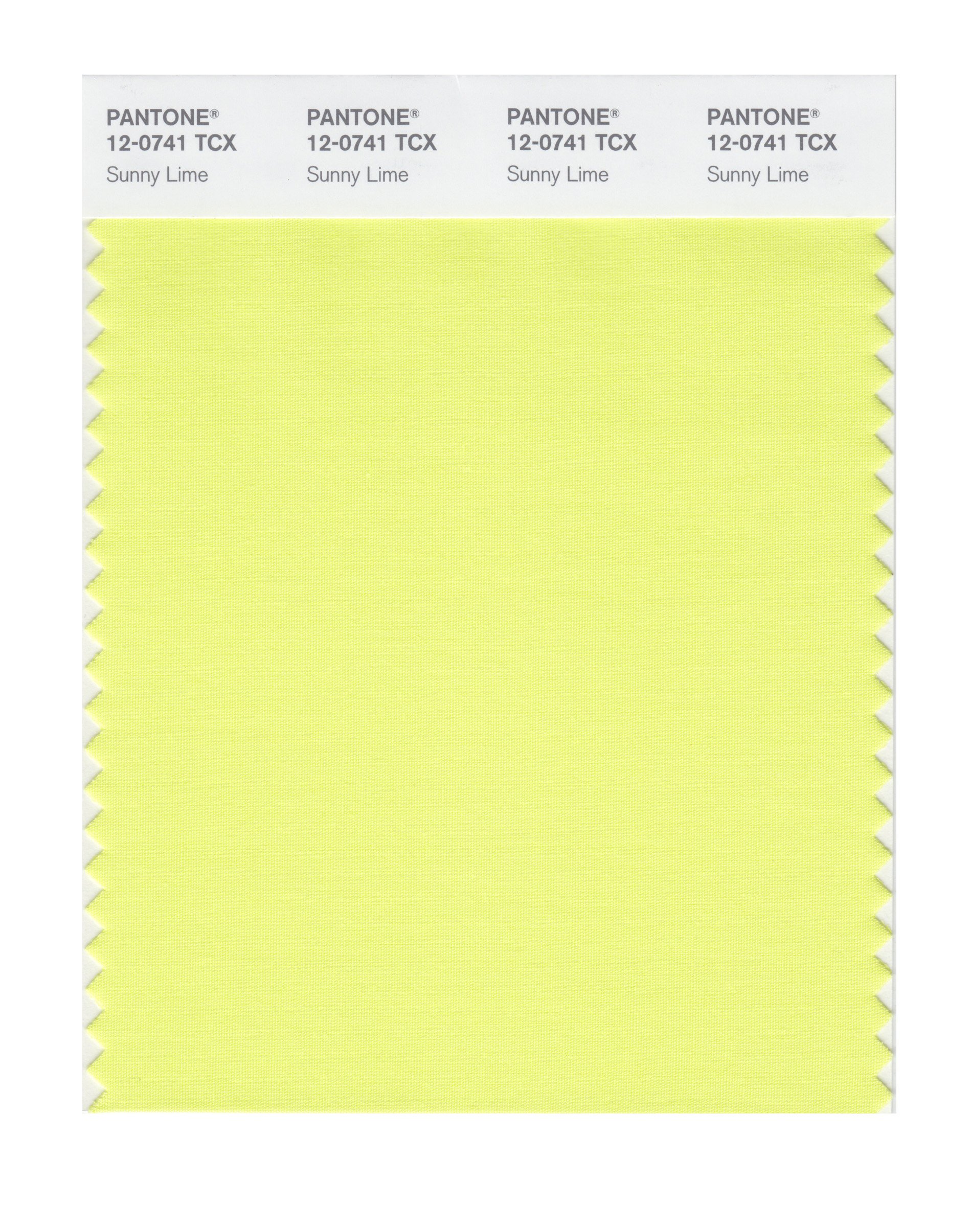 PantoneSmart 12-0741X Color Swatch Card, Sunny Lime