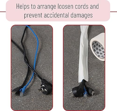 Miniatura 5 de Bates Gaffers - Cinta adhesiva de 2 pulgadas x 23 yardas, color blanco, no reflectante, sin residuos, cinta para suelo y cable