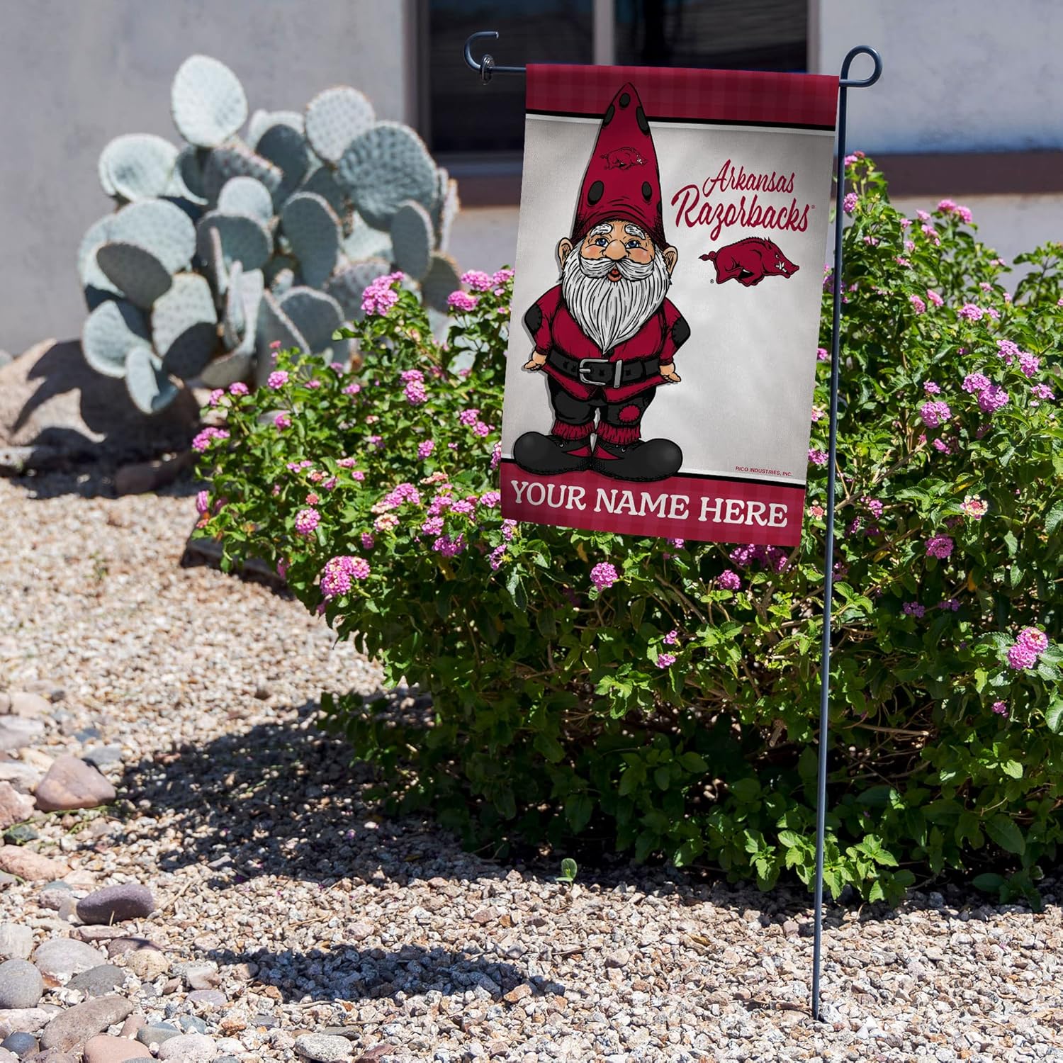 Rico Industries NCAA Gnome Spring Personalized Garden Flag