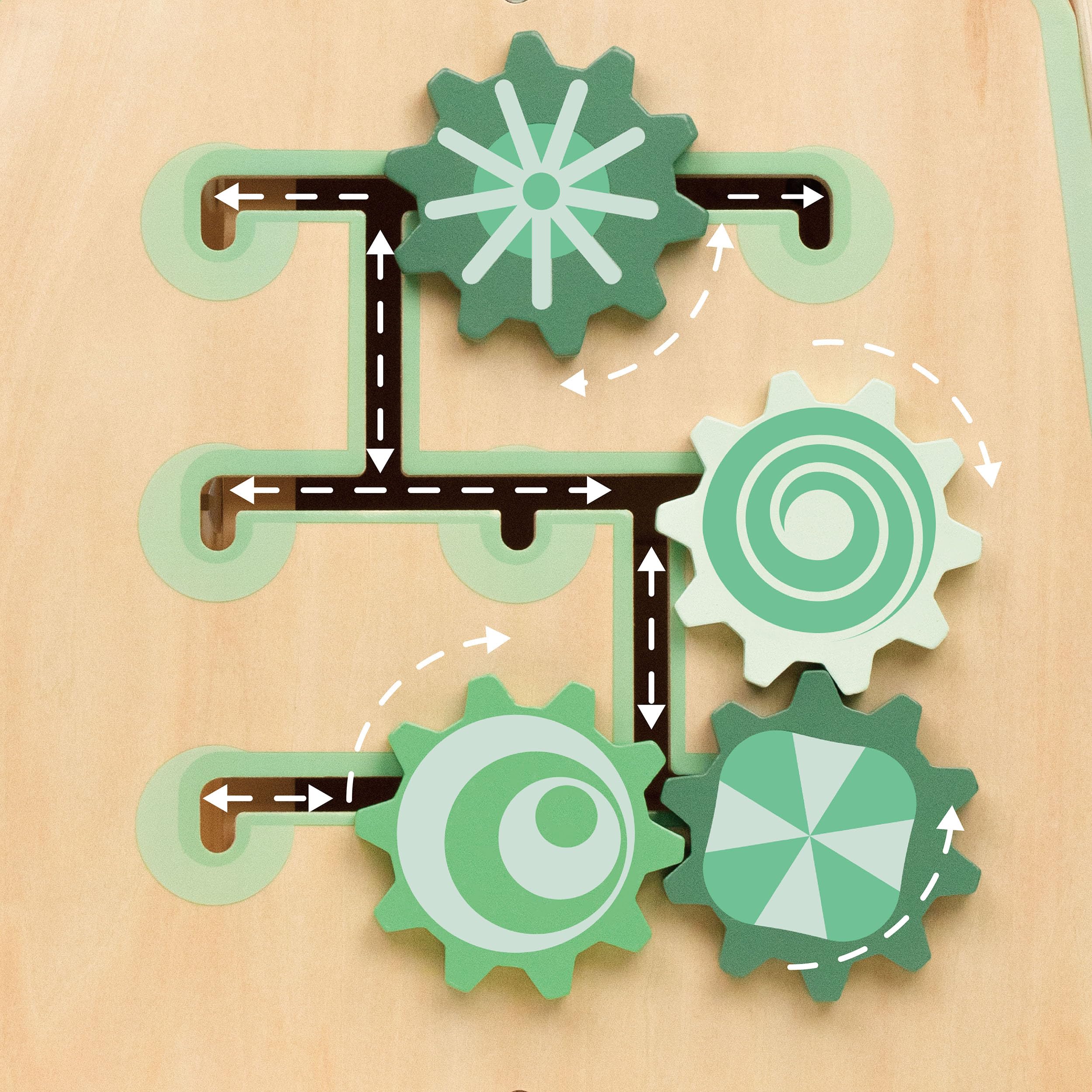 Classic World Cubo motorio Arty in Legno Multifunzione Giocattolo educativo per Bambini Cinque Lati