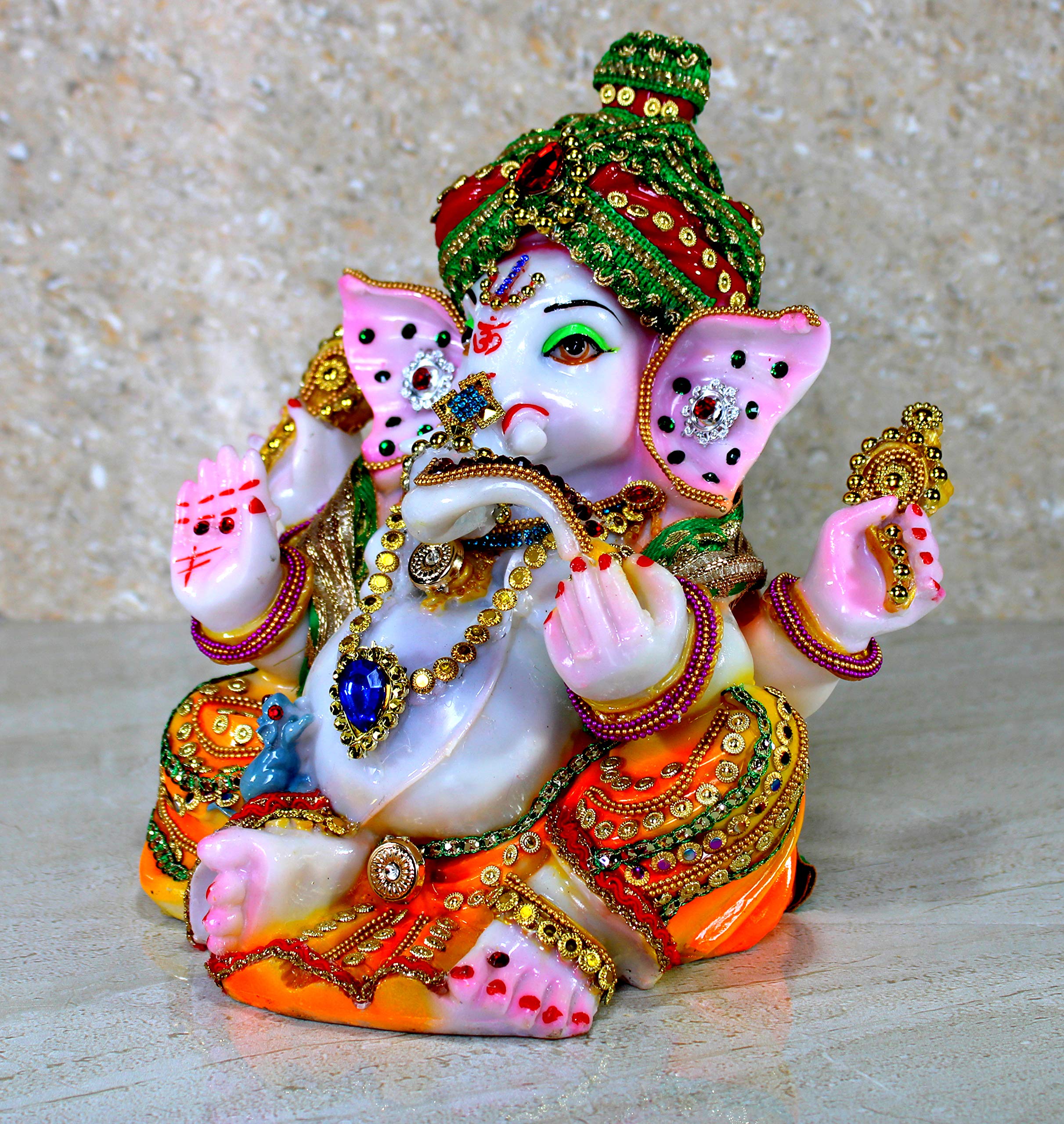ESPLANADE Pagdi Ganesha Ganpati Murti Idol statuetka rzeźba (23 cm)