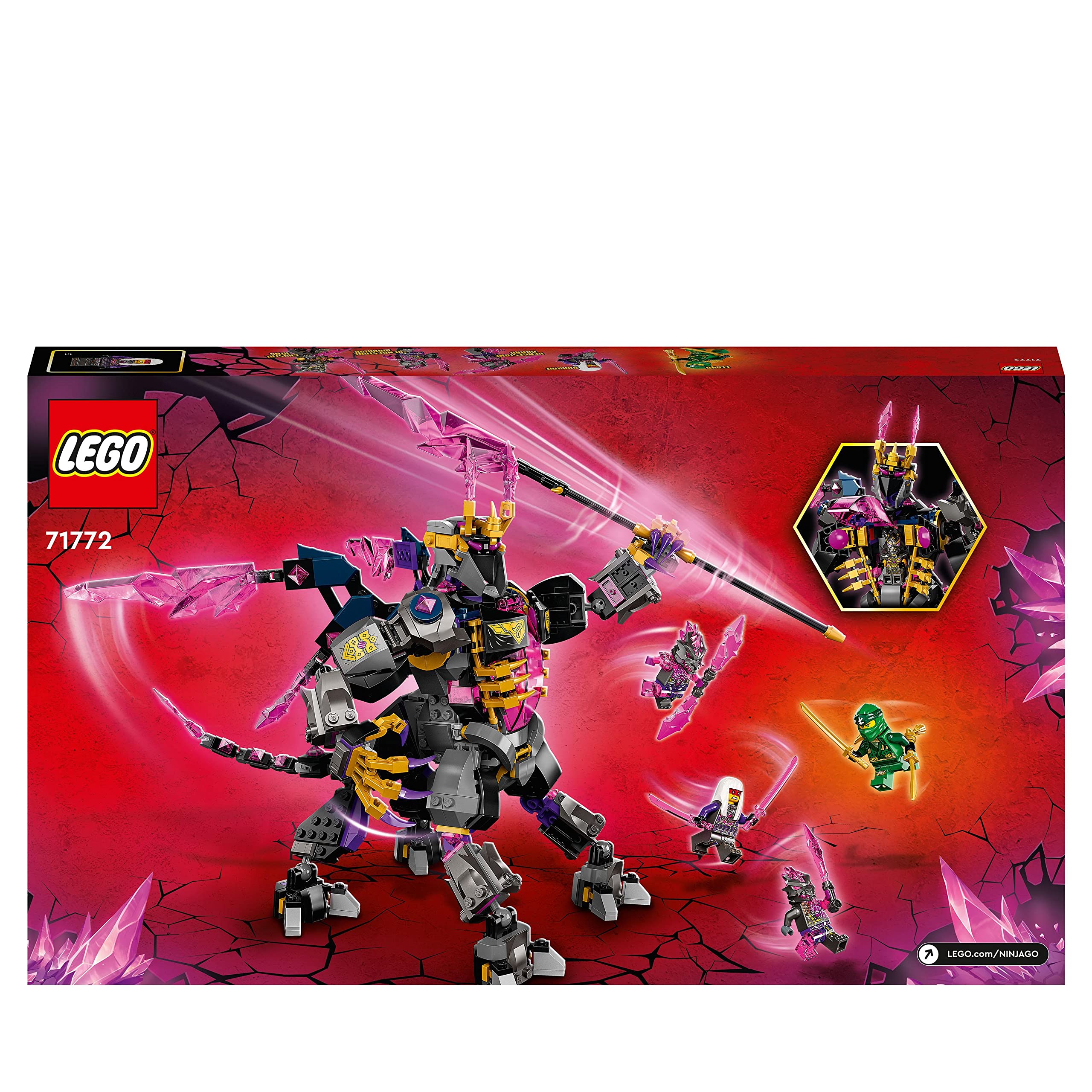 LEGO 71772 NINJAGO Der Kristallkönig Set mit beweglicher Action-Figur der Zentaur-Kreatur und exklusiver Lloyd-Minifigur, Spielzeug für Kinder