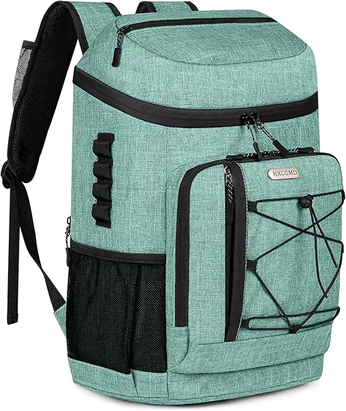 HXLGMD Backpack Coolers Insulated Leak Proof 30 Cans, Soft Sided Insulated Cooler Bags Ice Chest Backpack for Beach Travel Camping, with Reusable Ice Packs