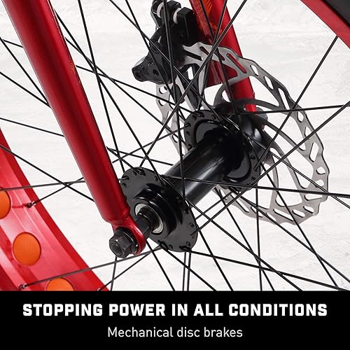 Miniatura 5 de Mongoose Aztec - Bicicleta de neumáticos gruesos para hombre y mujer, marco de acero de 18 pulgadas, ruedas de 26 pulgadas, neumáticos Knobby de 4