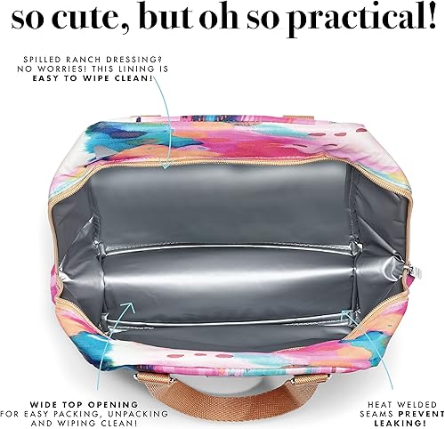 Miniatura 3 de Fit & Fresh Minneola - Bolsa de almuerzo aislada para adultos con asas de transporte, kit completo de almuerzo que incluye kit de ensalada a juego,