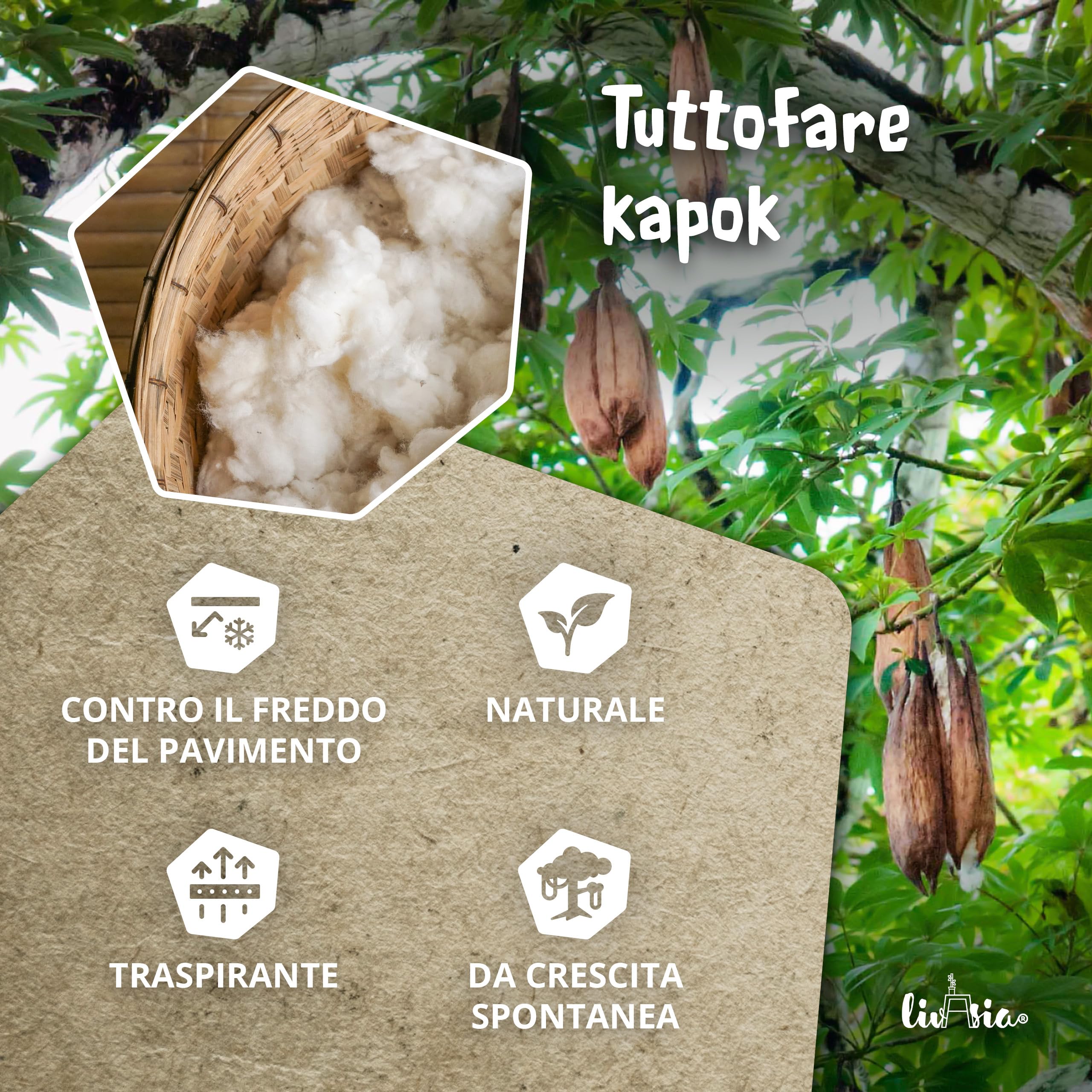 livasia cuscino da meditazione a stella grande - Ø 40x20cm - cuscino per yoga kapok, pouf, cuscino per pavimento zen, cuscino zafu giardino balcone, cuscino per sedersi fatto a mano (Azzurro)