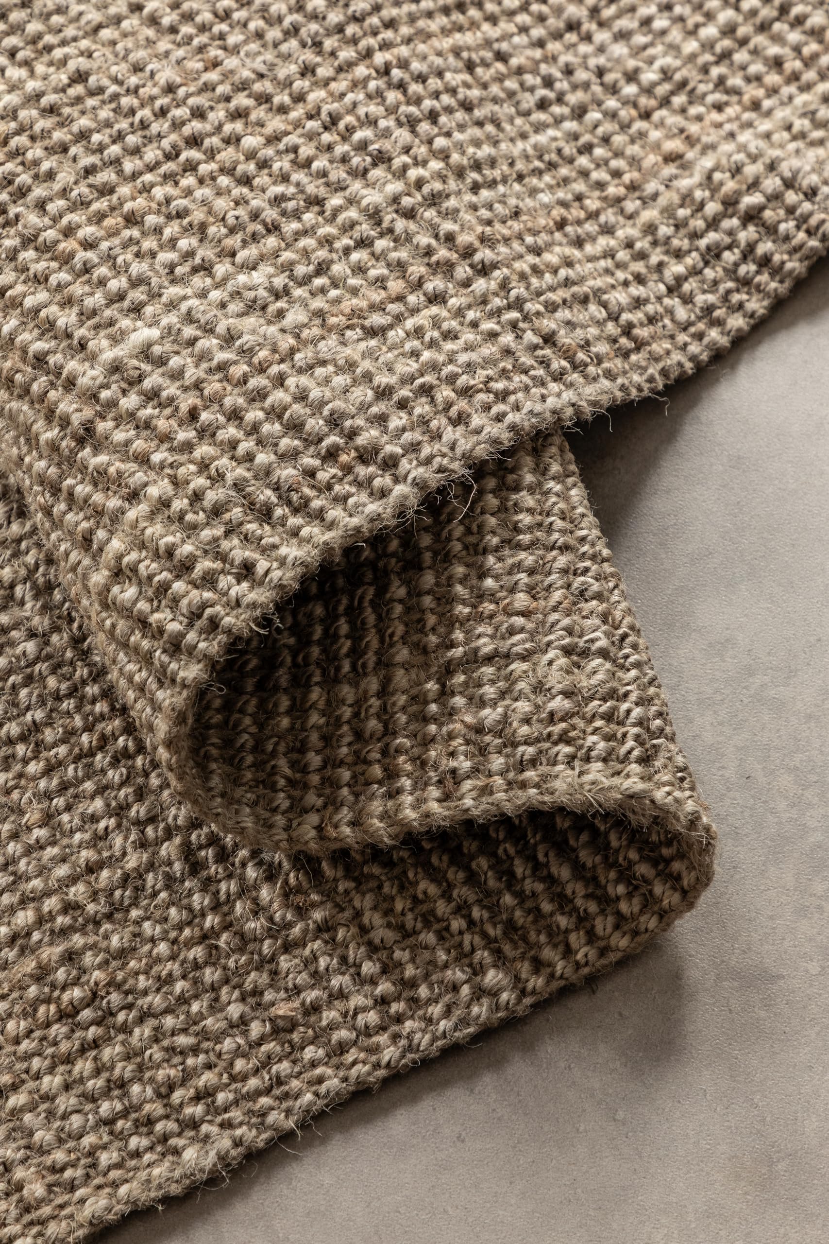 Hanse Home Jute Teppich – Natur Wohnzimmerteppich aus 100% Jute - Handgewebt & Natürlich – Boho Naturfaser Juteteppich für Wohnzimmer – Bild 6