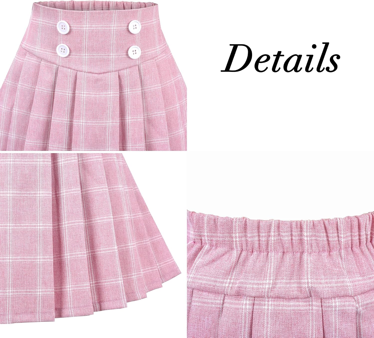 Sunny Fashion Girls Outfit Set 2 Piece White Shirt Black Pleated Skirt School