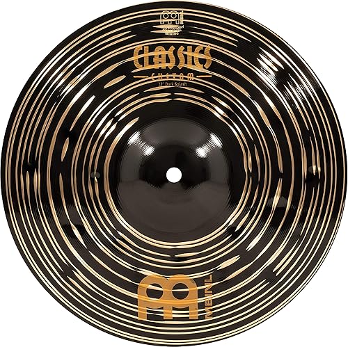 Meinl Cymbals Classics Custom Dark Splash Platillo de 12 pulgadas, fabricado en Alemania, para roca, metal y fusión, garantía de 2 años (CC12DAS)