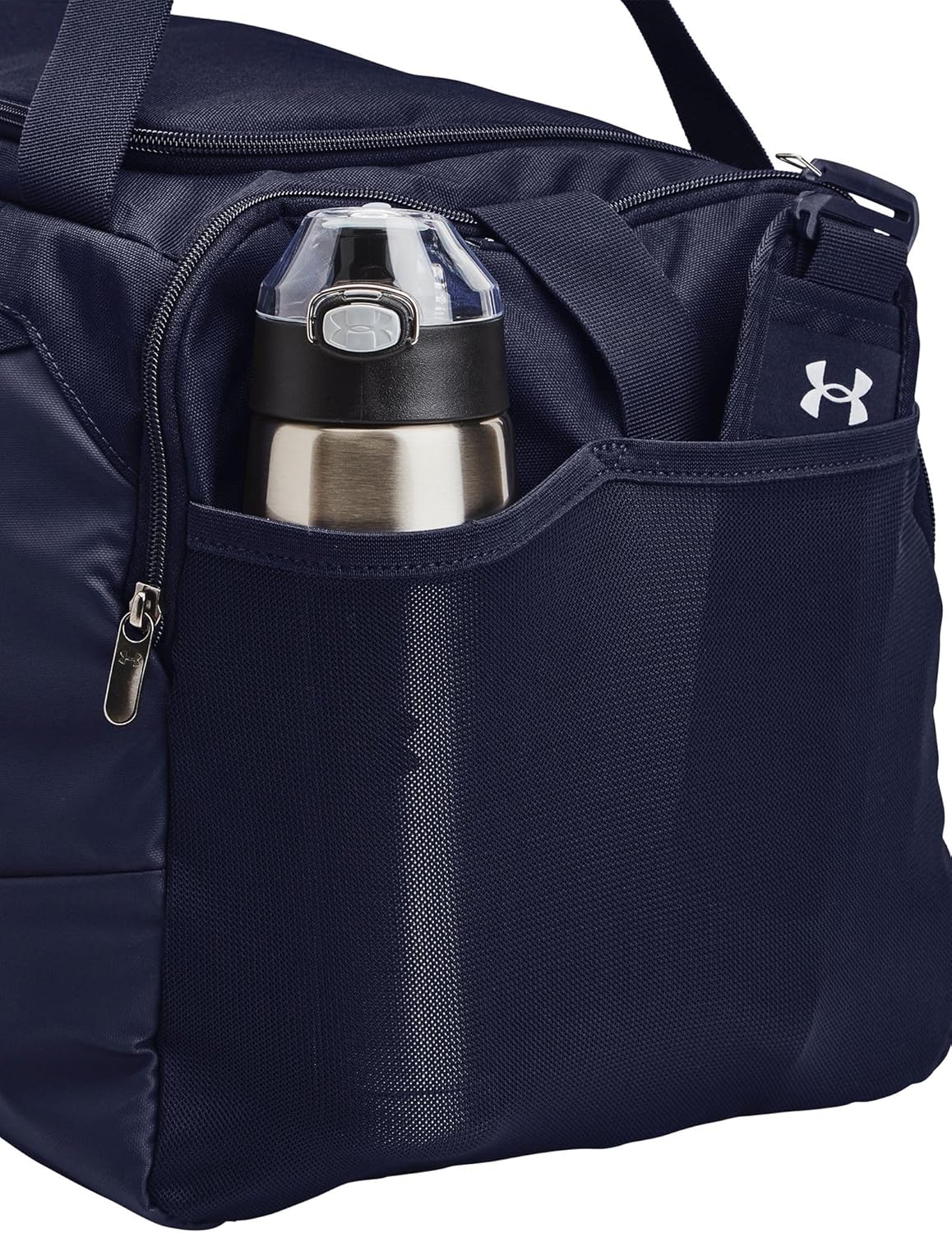 Under Armour Unisex-Adult Undeniable 5.0 Duffle, Midnight Navy (410)/Metallic Silver, Medium - Image 5