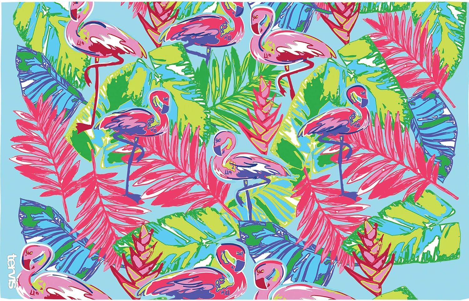 Tervis - 1316118 Tervis Bright Flamingo Pattern Insulated Tumbler with Wrap and Lid, 16 oz - Tritan, Clear, 1 Count (Pack of 1), Fuchsia - Image 2