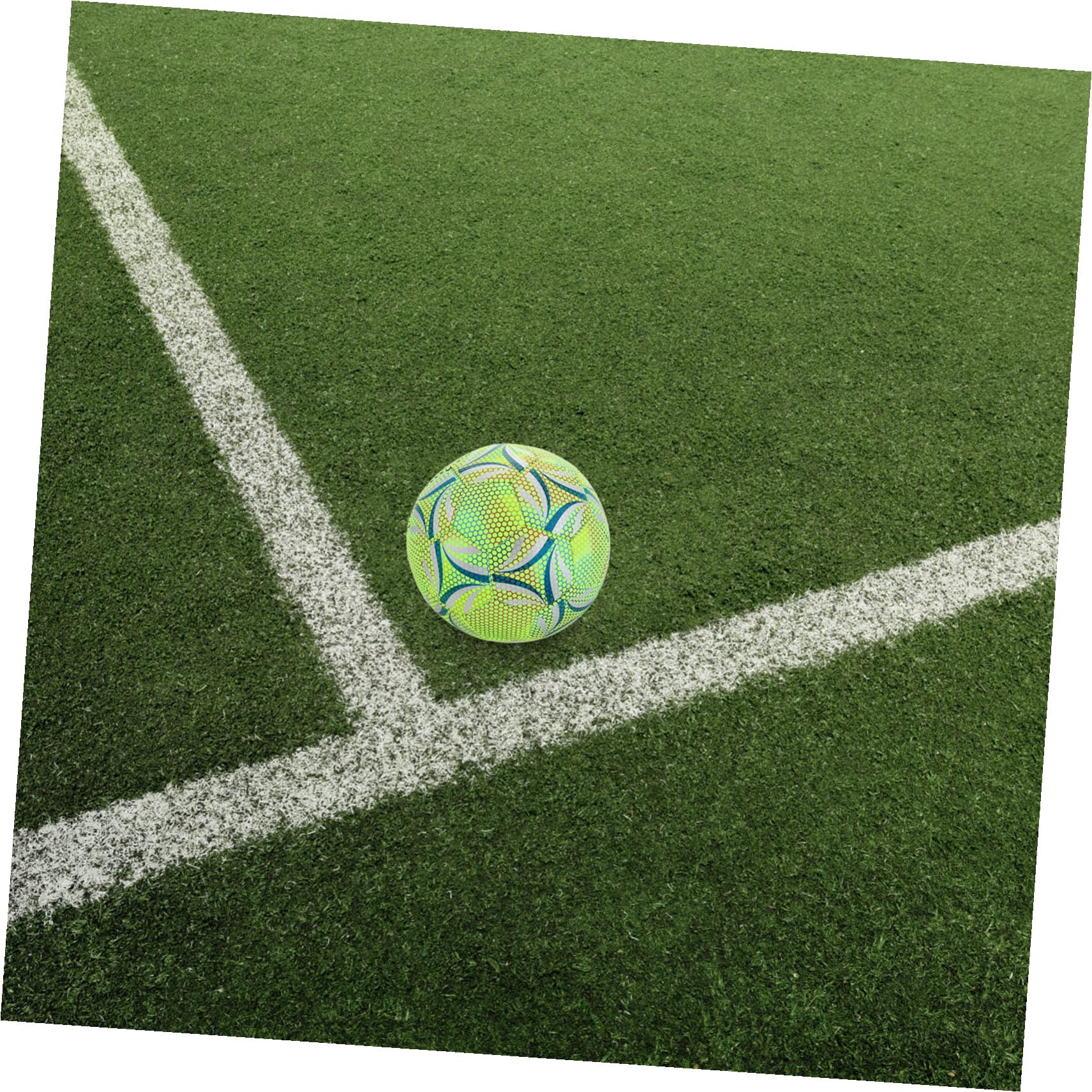 HEMOTON Balón de Fútbol Resistente y Fluorescente para Adultos y Jóvenes Brillo Nocturno Seguro para Entrenamiento y Oscuridad