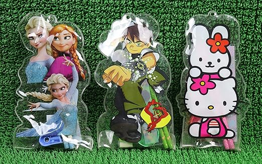 Birthday Party Return Gifts Mix Stationery Kit Set in a Bag for Kids - Pack of 6