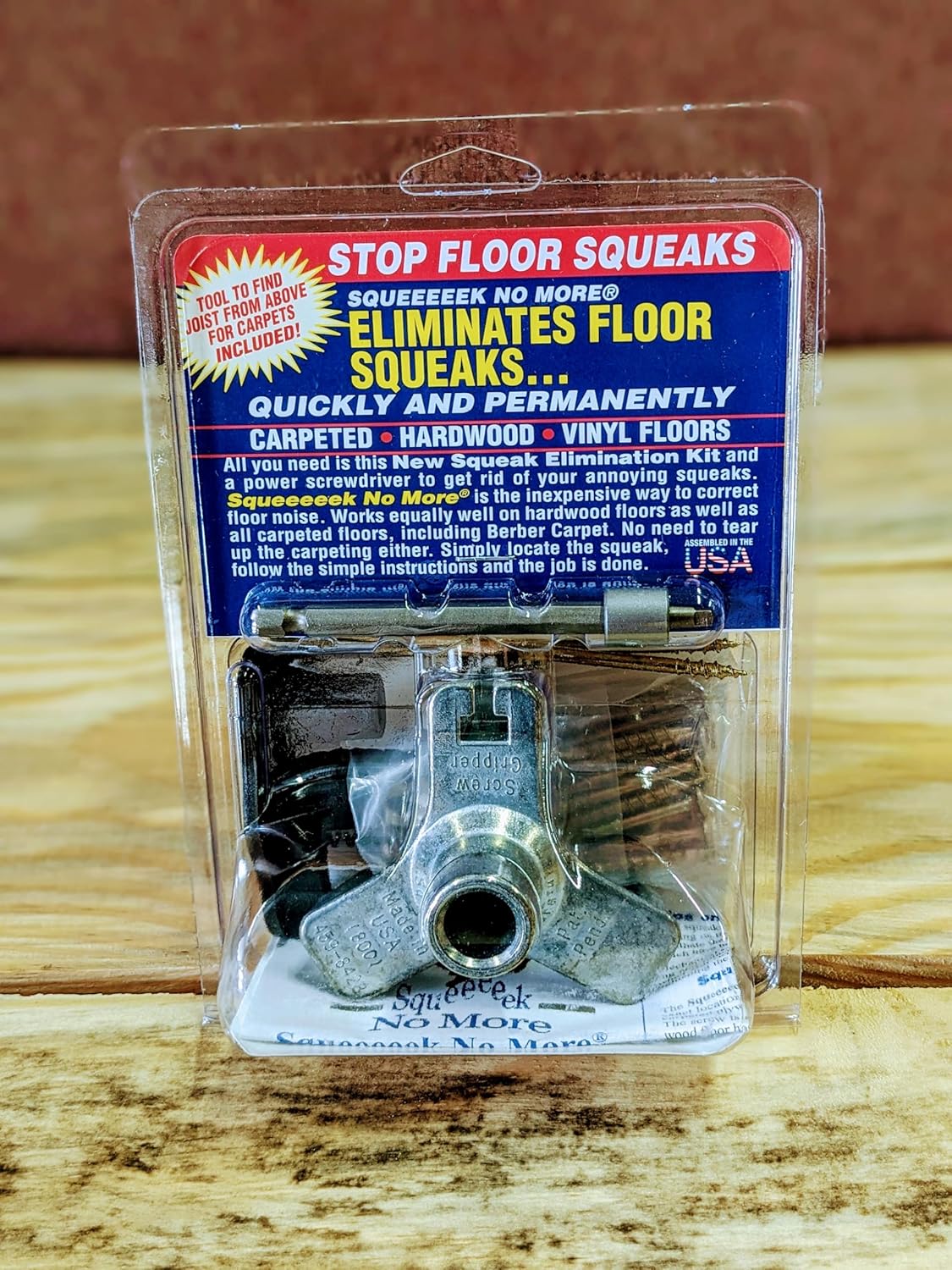 Squeeeeek No More Floor Repair Kit Upgraded Zinc
