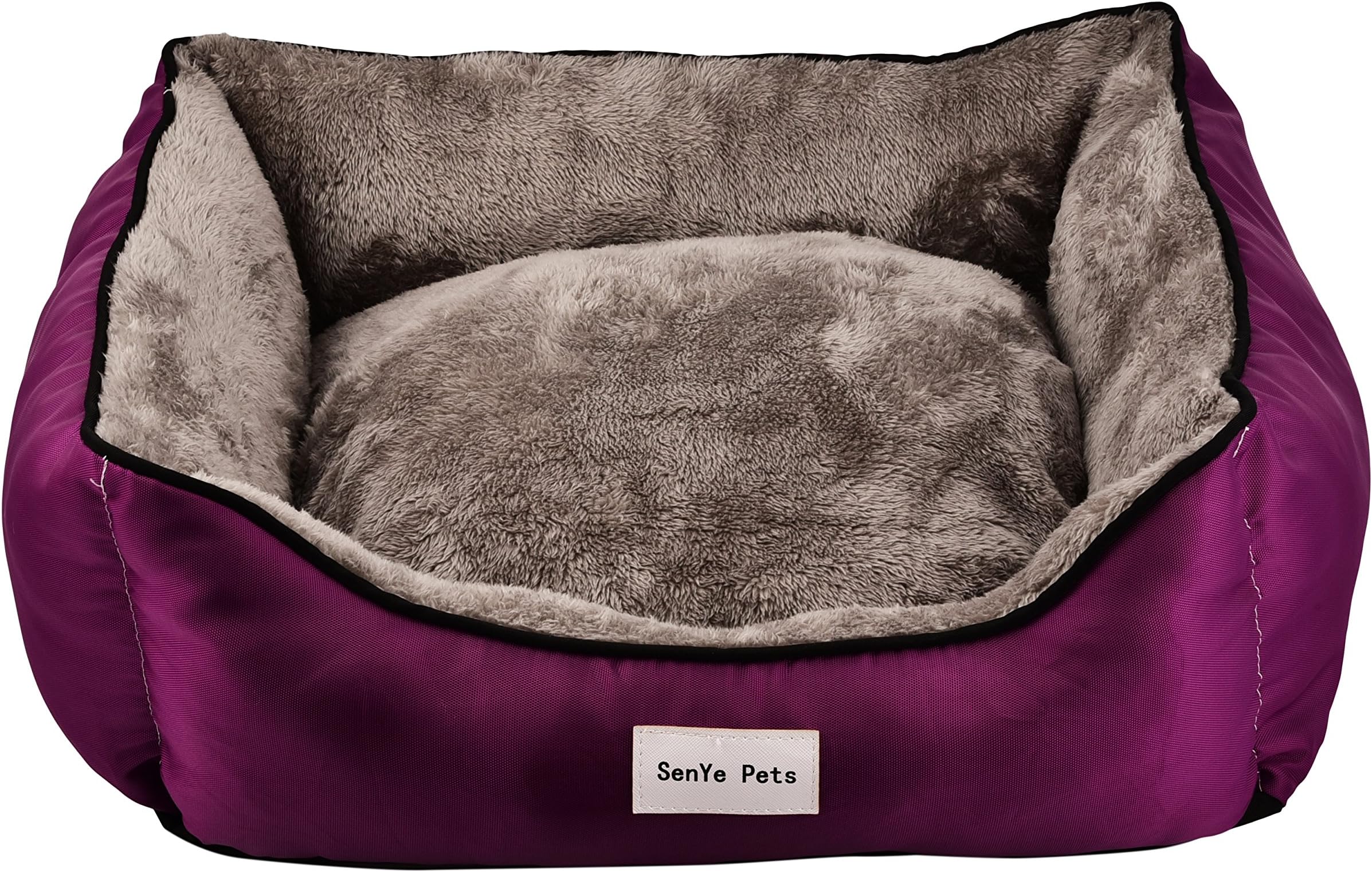 YINGYAO SENYE Pets Quadrate Dog Bed Autumn and Winter Beds Washable Fashion Sofa Cushion(L, Purple)