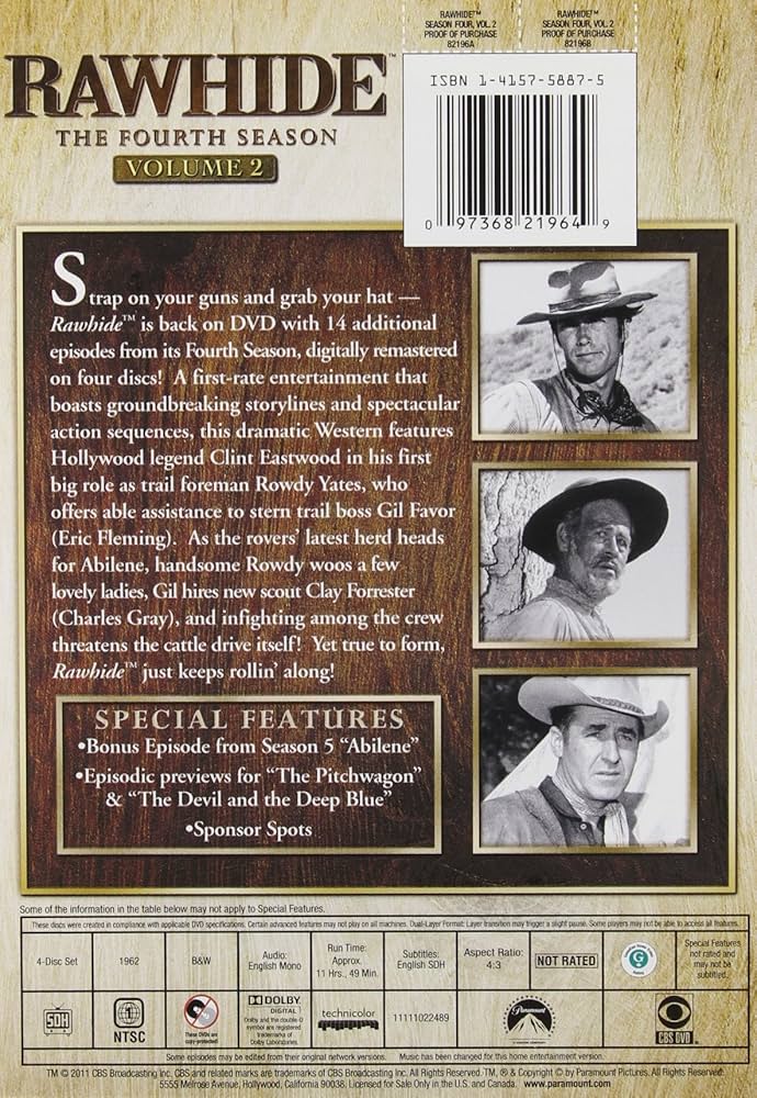 ローハイド RAWHIDE DVD BOX セット1 Amazon.com: Rawhide - The Complete Series One [DVD] : Movies