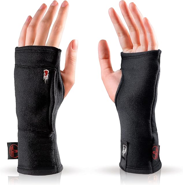 THE HEAT COMPANY - MERINO TUBE - Fingerless Merino Gloves - Premium Quality Wrist Gaiters For Women & Men - Wrist Warmers: Half Finger Gloves for Winter