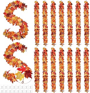 12 Small Backyard Deck Ideas for Functional Space Efficient Layouts 131 Fovths 16 Pieces Fall Leaves Maple Garland, 5.8ft/pc Colorful Fall Decor...