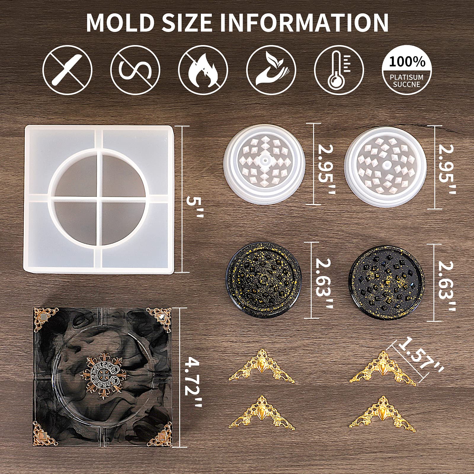 MOLDS  asiパレ　asimocrafts × 38expiore Alumilite Amazing Mold Release 6-oz- Clear Epoxy Craft Surface