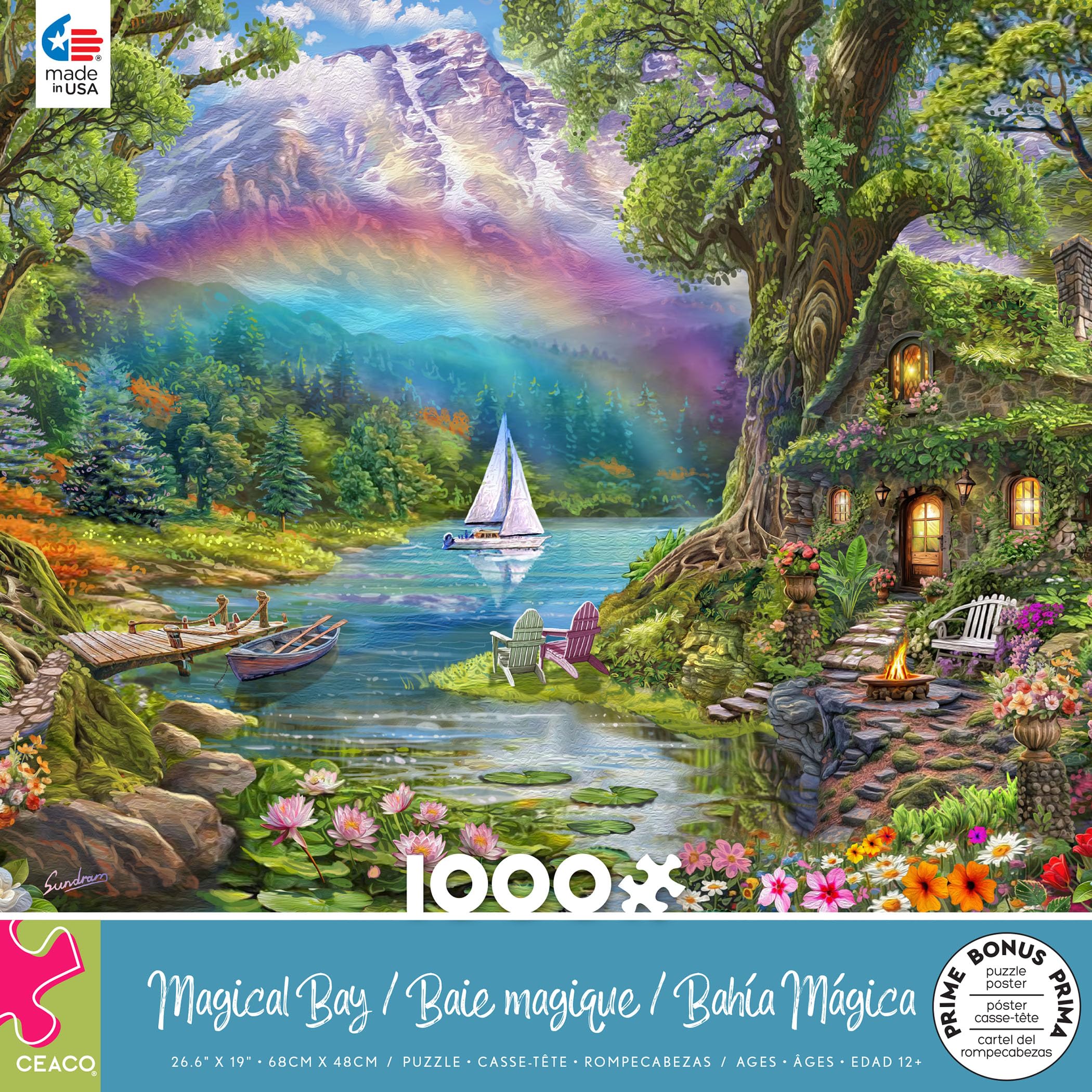 Amazon.com: CEACO Magical Bay 1000-Piece Jigsaw Puzzle - 26.75 x