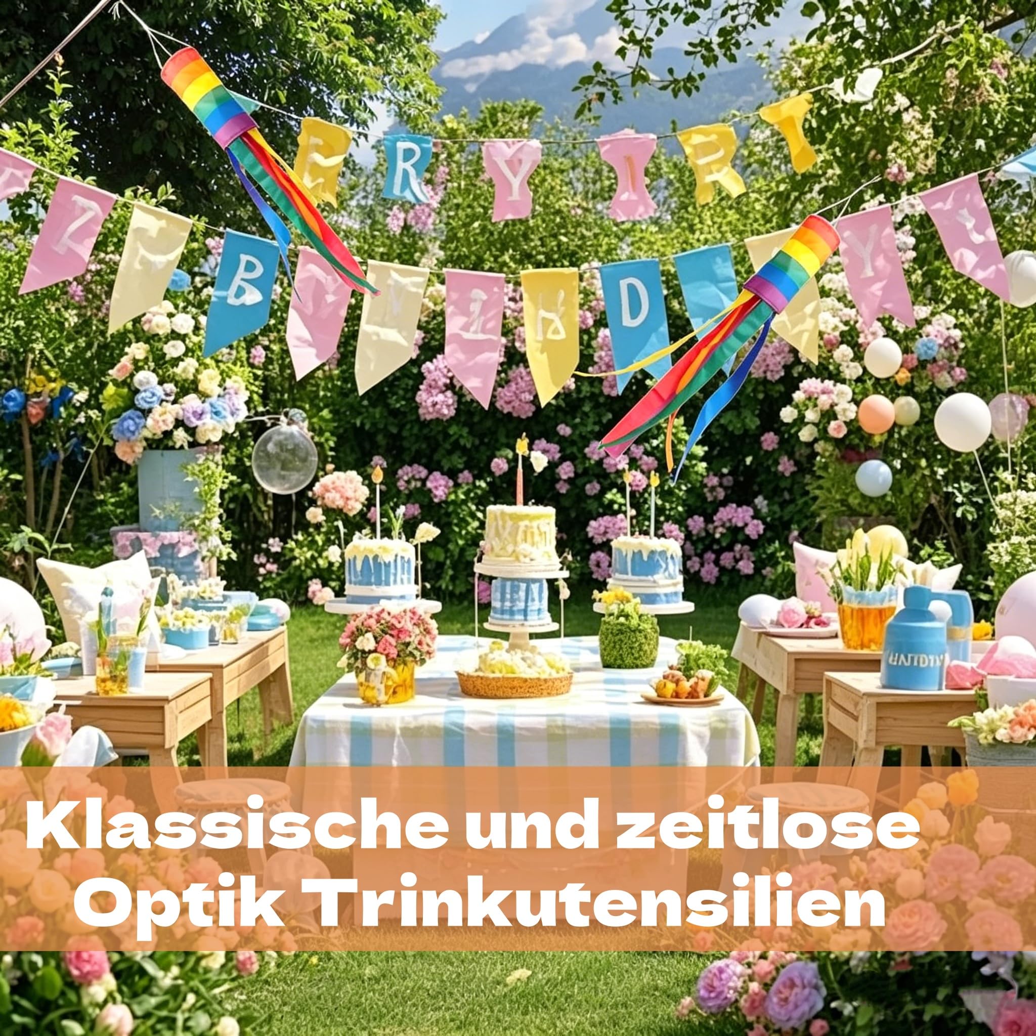 Voarge 2 sacchi a vento arcobaleno per esterni, 100 x 10 cm, antivento e impermeabile, può essere utilizzato come decorazione da giardino, balcone o esterno