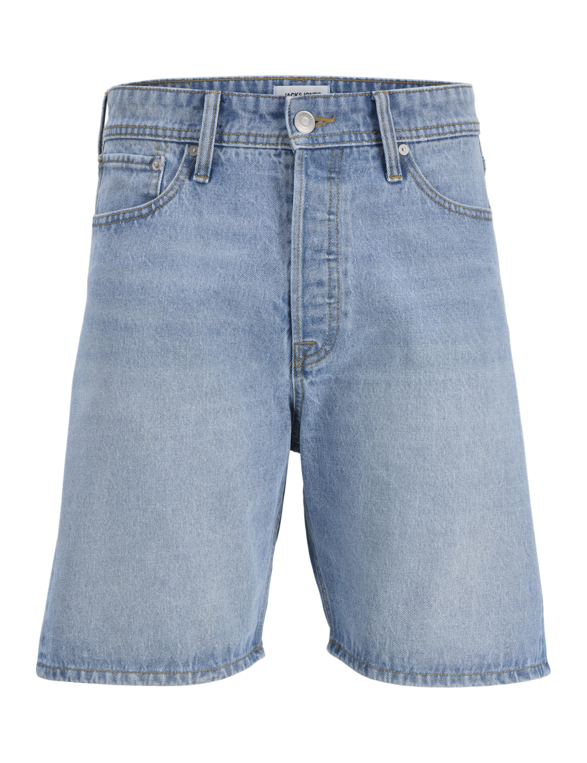 JACK & JONES Men’s Stretch Denim Shorts – Slim Fit Summer Casual Jean Shorts with Modern Look, Light Blue Denim Colour, UK Size : Waist - 44