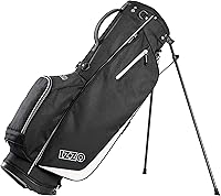 IZZO Ultra Lite Golf Stand Bag - 3.2 lbs Lightweight 4-Way Top, Dual Straps, Rain Hood & Waterproof Pocket