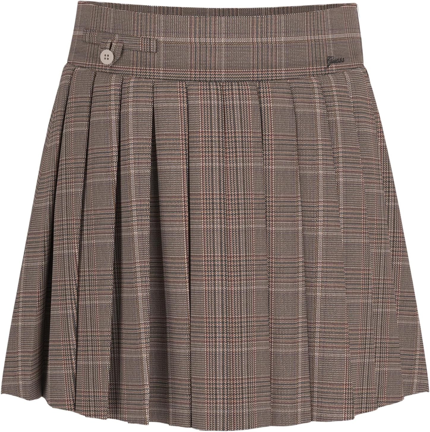 Guess Girls' Check Pleated Mini Skirt