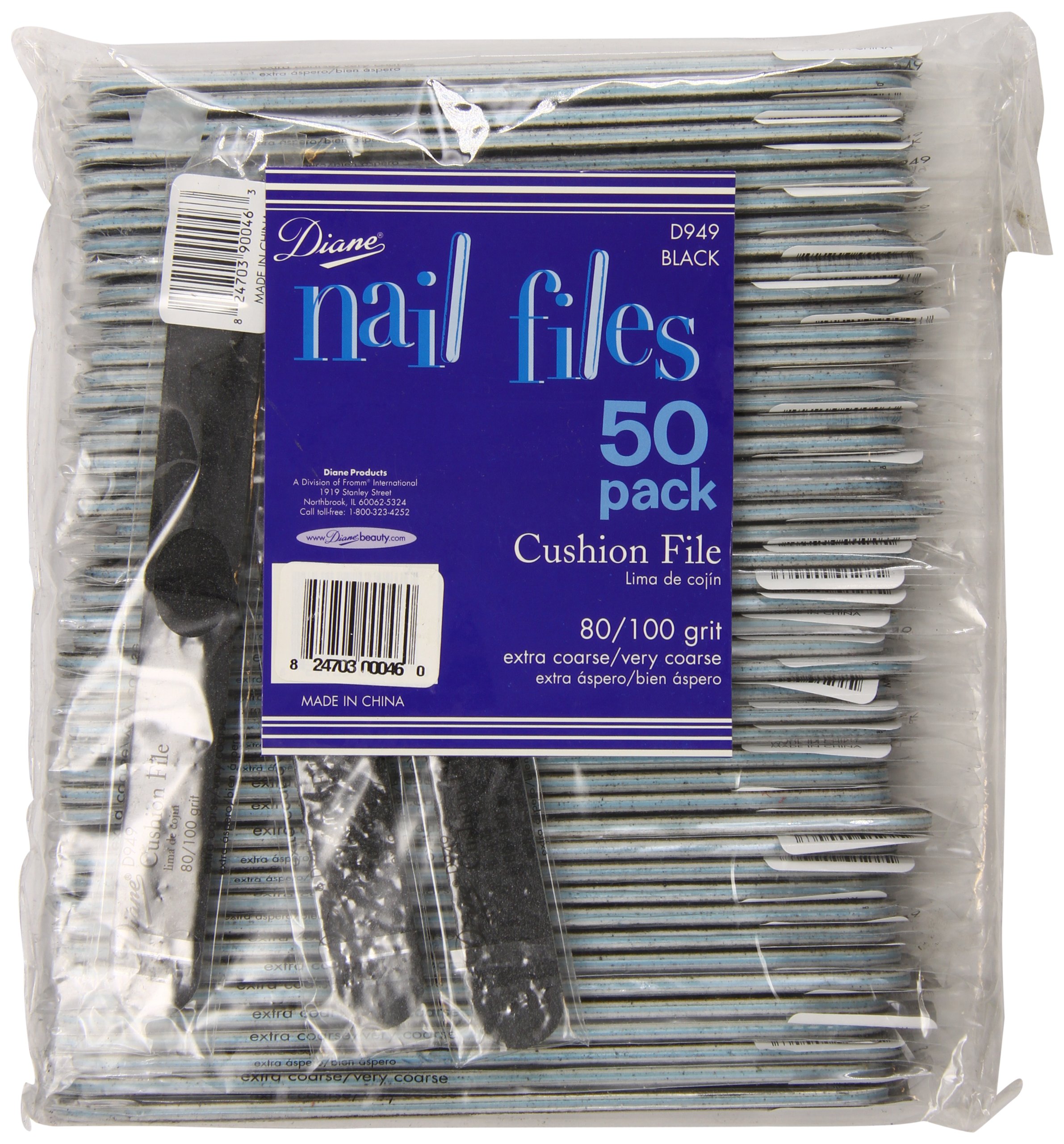Diane Shaping 80/100 Cushion Nail File, 50 Count