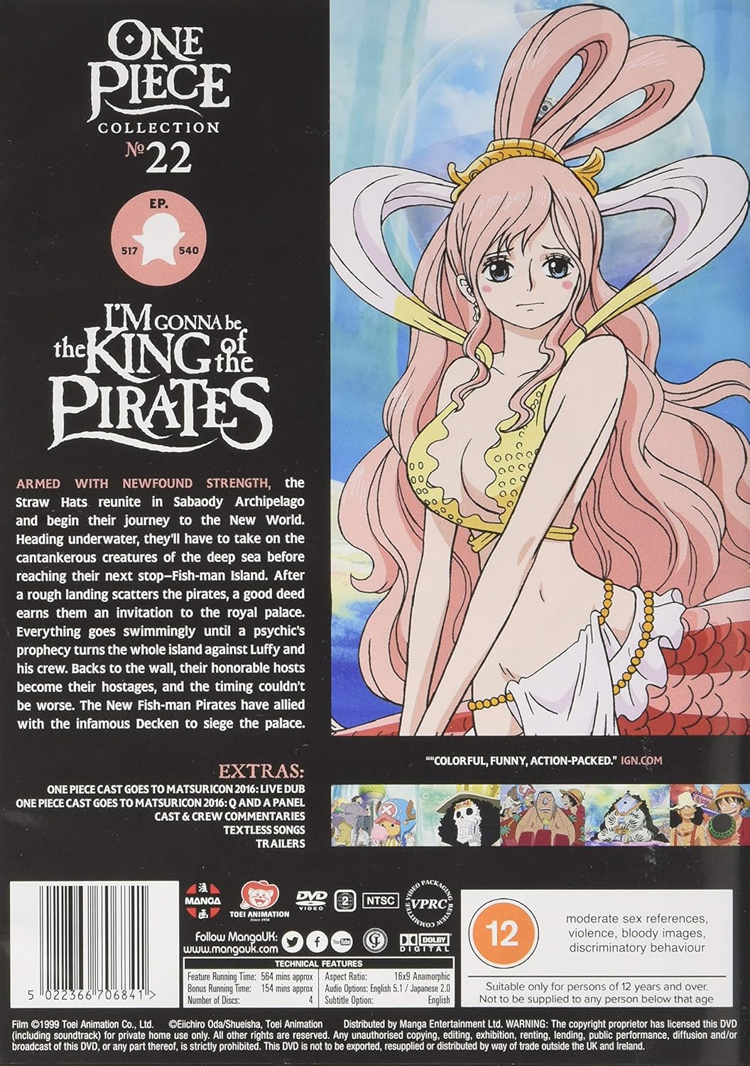 One Piece Uncut Collection 22 Episodes 517 540 Dvd Amazon Co Uk Dvd Blu Ray