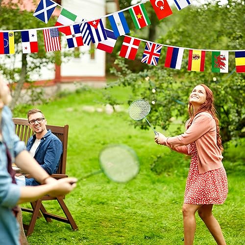 Miniatura 5 de KERDA Banderas internacionales del mundo de 224 países, decoración para juegos olímpicos, escuela, bares, eventos deportivos, gran apertura, 8.2 x